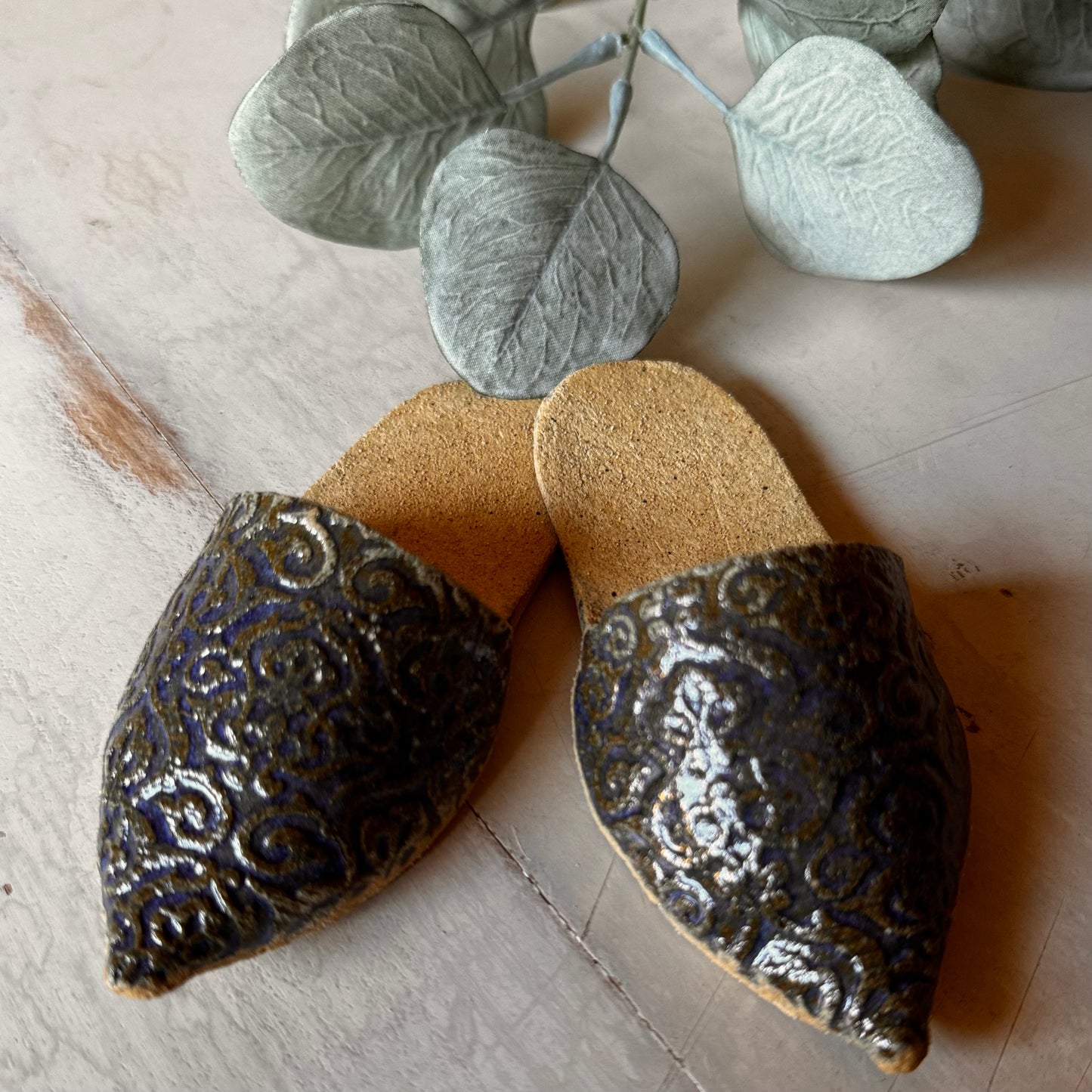 A pedido Babuchas cerámica gres