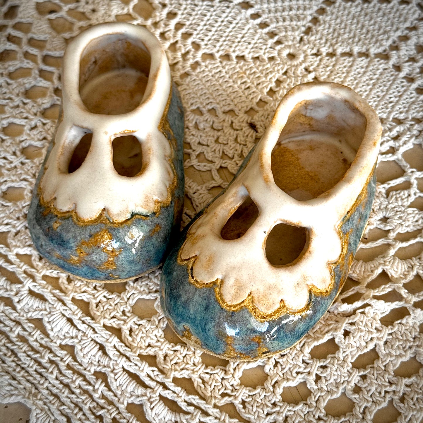 Zapatitos cerámica gres