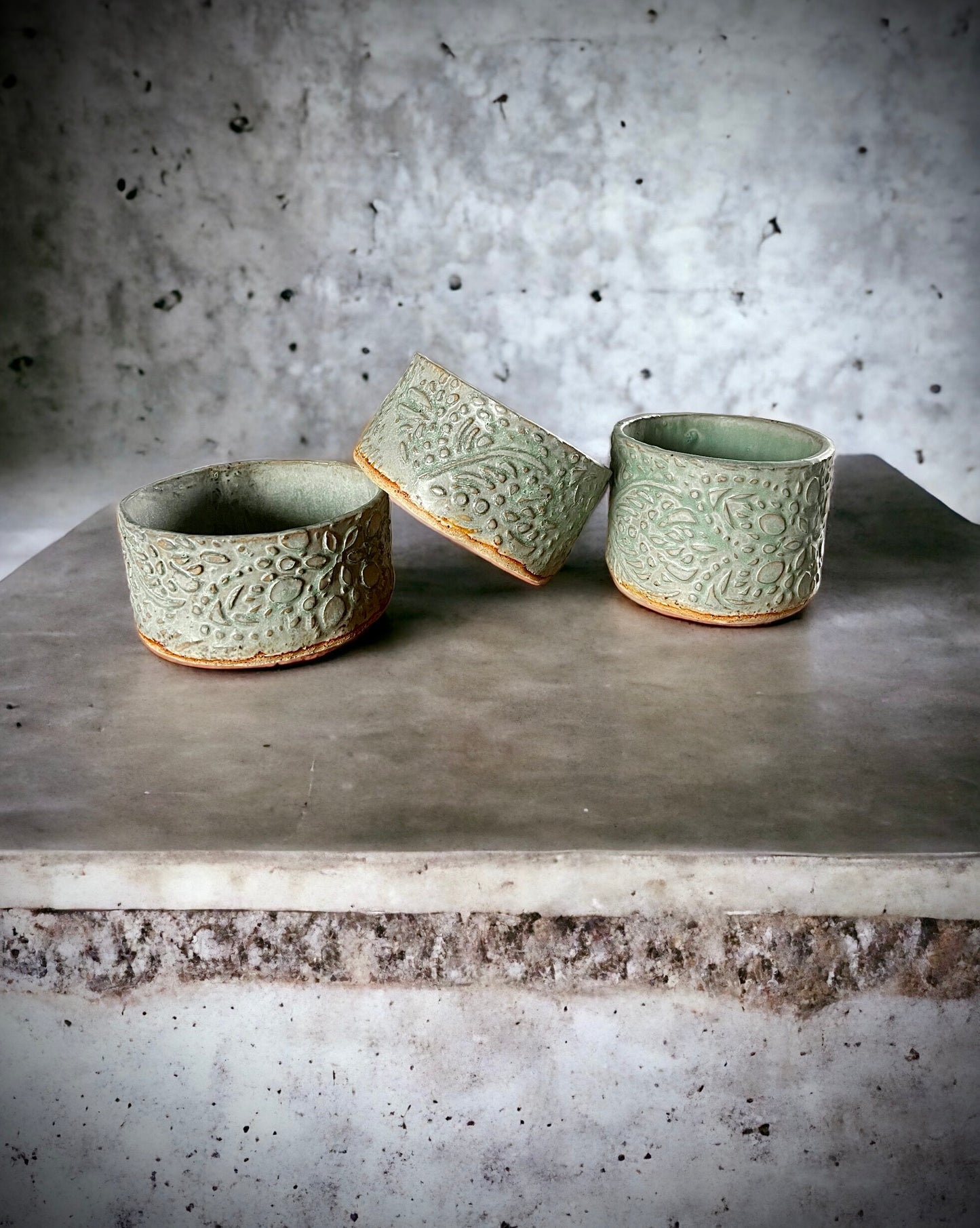 Pocillos cerámica gres