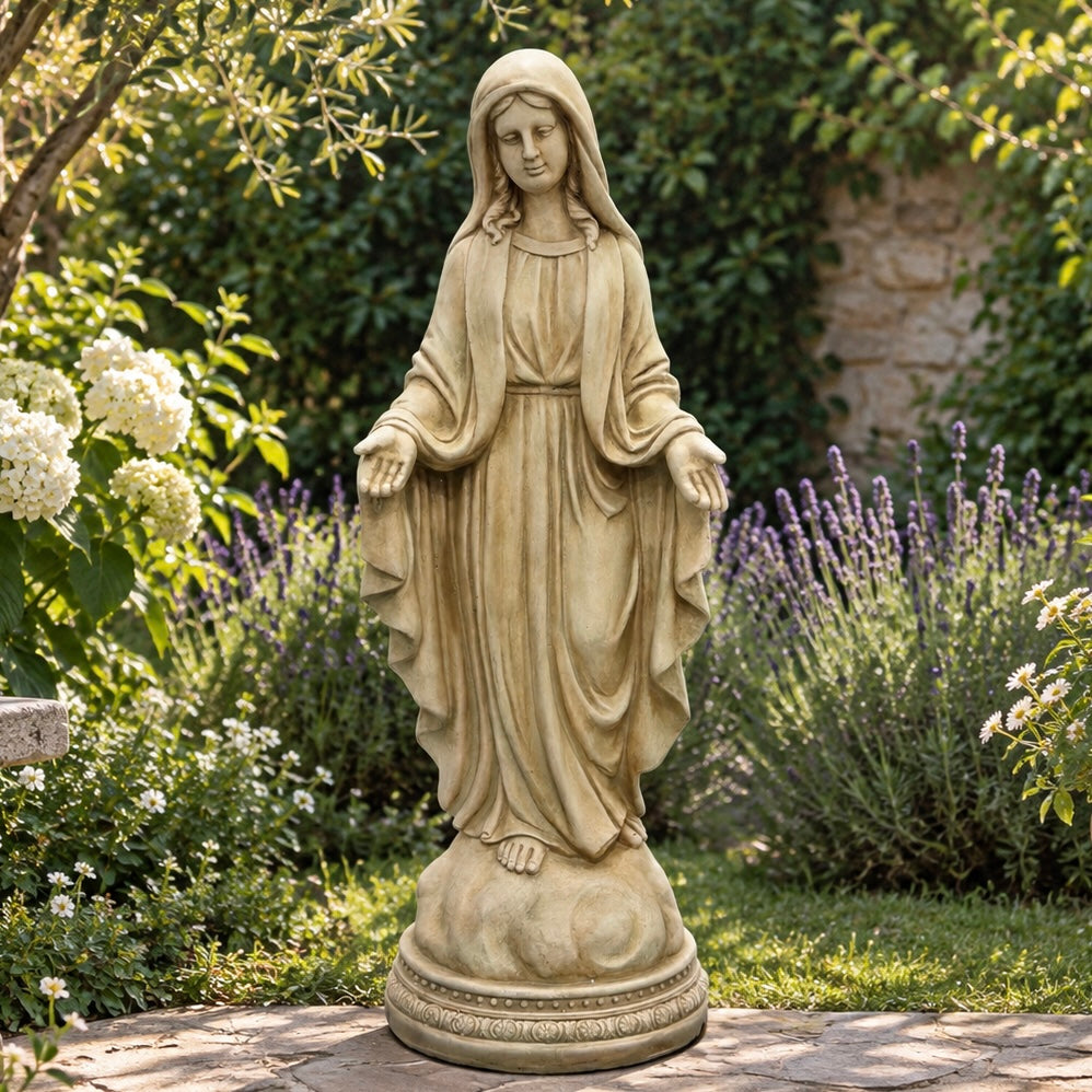 Virgen resina 125 cm.