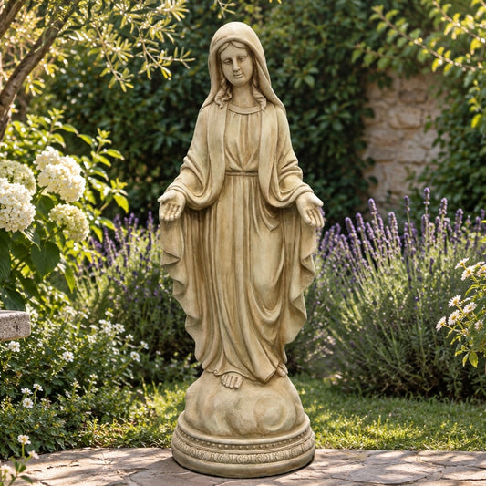 Virgen resina 125 cm.